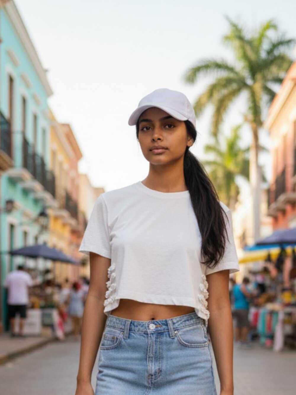 Molly Goddard White Ruffle Crop Top XS NWT $350 Retail 100% Cotton